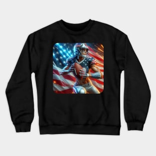 American Woman NFL Football Player #2 Crewneck Sweatshirt